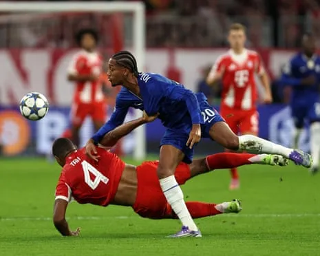 The Blues' boss rages when Bayern Munich defender Jonathan Tah avoids red card during Champions League setback